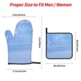 thumbnail image 4 of YFYANG Oven Mitts and Pot Holders Sets 4 Pieces, Non-Slip Heat Resistant Dandelion Pattern Kitchen Glove Pot Mat for Cooking and Baking, 4 of 8
