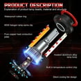 thumbnail image 6 of For Mini Cooper 2013 2014 2015 2016 - 4x Combo LED 9008 Headlight + H11 Fog Light Bulbs Kit White, 6 of 14