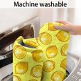 thumbnail image 5 of Yellow Lemon Slices Yellow Pattern Bathroom Rugs Mat,Non Slip Microfiber Bathroom Rug,Rubber Backing,Soft Bathroom Mats for Bathroom Floor,Tub and Shower,17x30in(43x75cm), 5 of 5