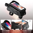 thumbnail image 3 of cyrico Bike Bag, Waterproof Bike Phone Front Frame Bag, EVA Hard Shell Top Tube Bag, Cycling Storage Pouch for Road Bike and MTB, Bike Accessories for Phones Under 7 Inches, 3 of 8