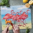 thumbnail image 2 of CounterArt Flamingo Horizon 3mm Tempered Glass Cutting Board 15" by 12", 2 of 7