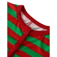 thumbnail image 3 of Yuemengxuan Family Matching Nightwear, Striped Round Neck Long Sleeve Stylish Jumpsuit, 3 of 6
