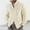 Beige, variant on NTACZA Mock Neck Men's Sweater Zip Up Cable Knit Beige Sweater Cardigan Classic Fit Solid Knit Jacket Jumper Men L
