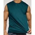 thumbnail image 5 of Real Essentials 5 Pack: Men's Breeze Tech Tank Tops Sleeveless Shirts Workout Muscle Athletic Running (Big & Tall Available), 5 of 5