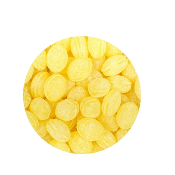 Claeys Sanded Lemon Drops, 6 Ounces - 2 Bags, Hard Sour Candy, Lemon Flavored Candy