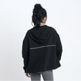 thumbnail image 6 of Girls' Jackets Solid Print Pocket Hooded Long Sleeve Zipper Jacket for Everyday Wear Black 5 Years-6 Years, 6 of 6