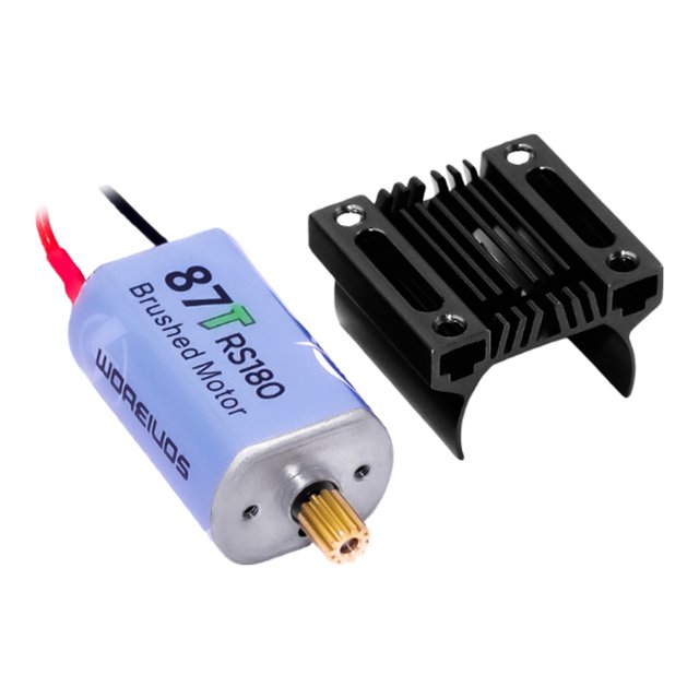 Motor 180 cepillado 87T con disipador térmico combinado para actualización de coche trepador de control remoto TRX4M 1/18