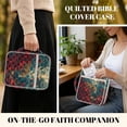 thumbnail image 2 of FOR U DESIGNS Leopard Print Bible Case for Women Men Quilted Bible with Case Multifunctional Carrying Organizer Bag Christian Bible Accessories with Handle, 2 of 7
