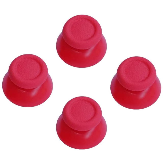 2 Paires de Sticks Analogiques pour Sony Playstation Dual Shock 4 PS4, Convient à la Manette Xbox One (Rouge)