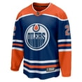 thumbnail image 2 of Men's Fanatics Evan Bouchard Royal Edmonton Oilers Home Breakaway Player Jersey, 2 of 3