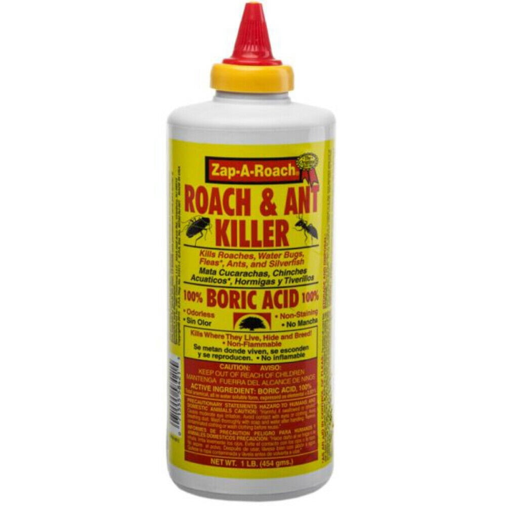 Zap-a-Roach 100 Percent Boric Acid Roach Ant Killer Pest Control 16 oz, 3-Pack