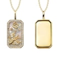 thumbnail image 5 of Birdeem Collier 12 Constellations avec Diamants et Pierres Colorées Collier Zircon 12 Constellations, 5 of 5