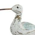 thumbnail image 4 of 12" x 21" White Wood Bird Sculpture, by DecMode, 4 of 10