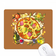 thumbnail image 1 of Vegetable Pizza Italy Foods Tea Mouse Pad Non-Slip Rubber Mousepad Game Office, 1 of 3
