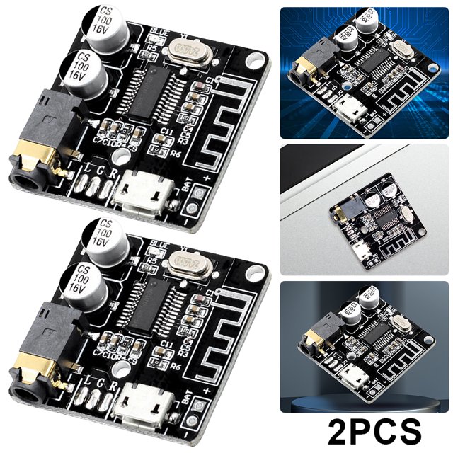 Placa receptora audio VHM-314 3 7-5 V Compatible con dientes 4 1/5 0 5mm Aux azul