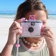 thumbnail image 5 of Sunnylife: Underwater Camera - Pink Floral - Pool Side Retro Film Camera, Detachable Waterproof Casing, Wrist Strap, Focus Free, Water & Beach, 35mm, 5 of 7