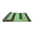 thumbnail image 2 of Ahgly Company Indoor Rectangle Abstract Turquoise Blue Modern Area Rugs, 8' x 12', 2 of 4