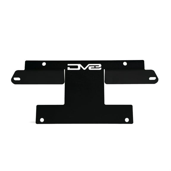 License Plate Relocation Bracket for 2021-2024 Ford Bronco & 2022-2024 Bronco Raptor | OEM Steel Front Bumper | Lower Center Mount | Keeps Grille Open | Quick & Easy Installation | DV8 Offroad
