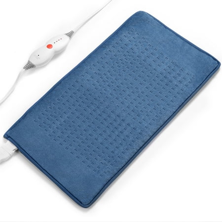 MARNUR Heating Pad for Back Pain  Large Size 12  x24   with 4 Heat Settings  Auto Shut-off - Blue