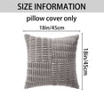 thumbnail image 6 of REGALWOVEN Pack of 2 Corduroy Decorative Pillow Covers Soft Throw Pillow Covers Modern Farmhouse Home Decor for Living Room Couch Grey 18" x 18", 6 of 6