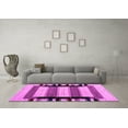 thumbnail image 3 of Ahgly Company Indoor Round Abstract Pink Contemporary Area Rugs, 8' Round, 3 of 4