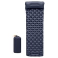 thumbnail image 2 of Colchoneta de dormir para acampar con almohada Colchoneta de dormir inflable Colchoneta de dormir portátil Colchón de aire portátil para acampar para Azul oscuro shamjiam Almohadilla inflable para dormir, 2 of 8