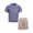 Blue/ Brown, variant on Clothes Boys’ 2-Piece Rayon-Linen Cabana Short Outfit Set – Includes Short Sleeve Button-Down Shirt & Shorts, Comfortable Summer Clothing for Baby, Toddler & Big Boys Sizes (12M-14)