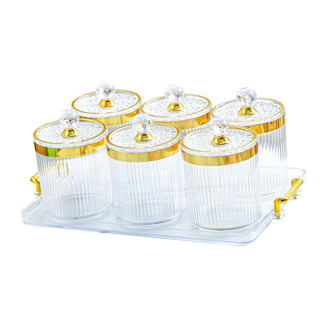 Organizador de recipientes para almacenar alimentos, tarro para frutos secos, para el hogar, cocina, fiestas y bodas. Claro