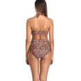 thumbnail image 4 of Traje de baño con estampado de leopardo, 2 piezas, traje de baño para mujer, tankini de cintura alta, calidad en la que puede confiar, 4 of 6