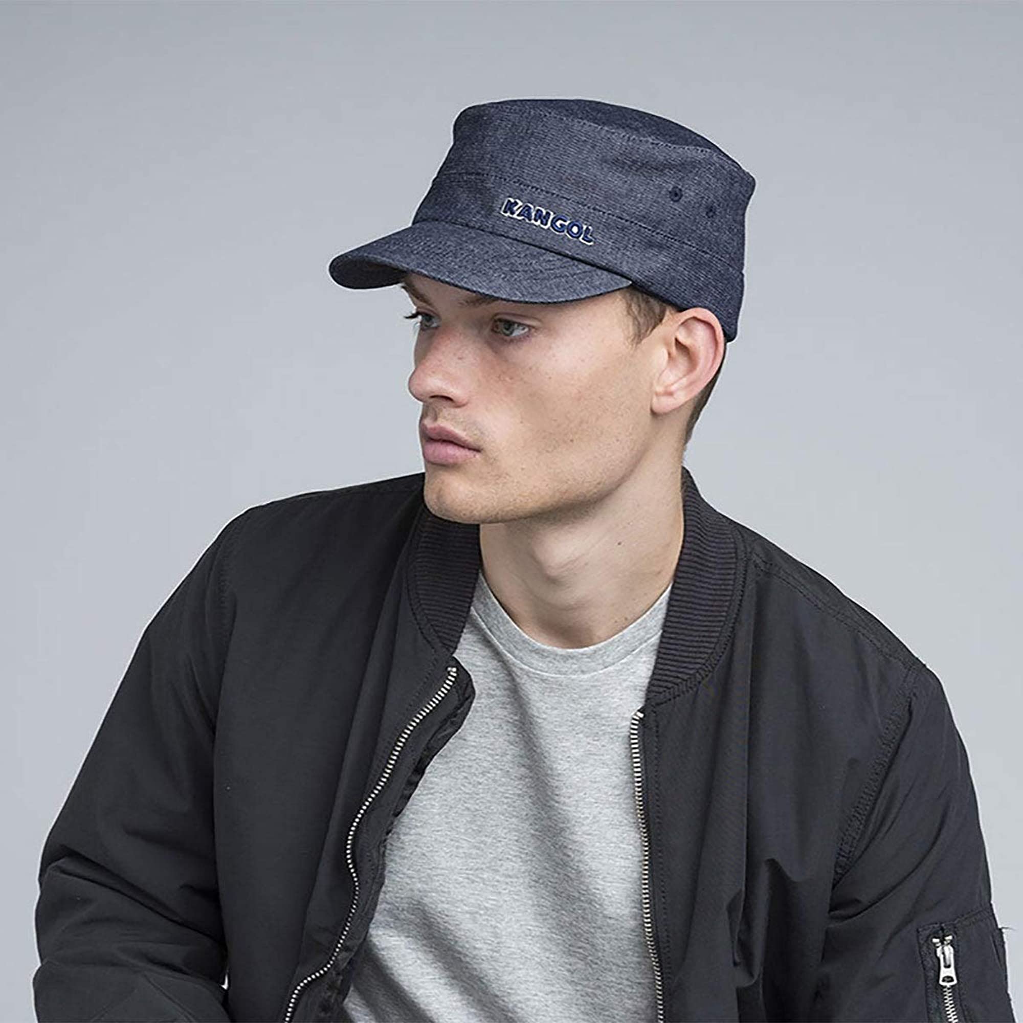 Kangol Men Denim Flexfit Army Cap 