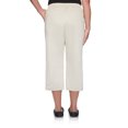 thumbnail image 2 of Alfred Dunner Womens Petite Twill Buttoned Hem Capri Pant, 2 of 5