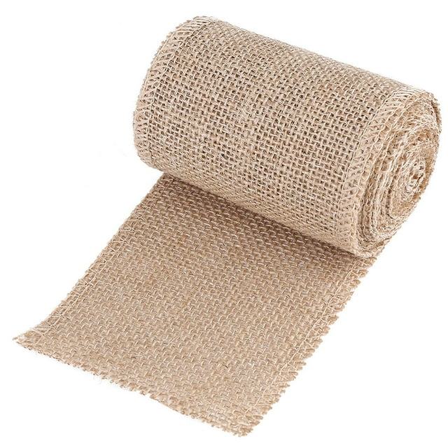 Rouleau de toile de jute décorative pour décorations de Noël (largeur\xa0: 10\xa0cm)