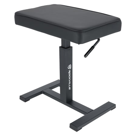 Rockville AIR-BENCH Keyboard/Piano Bench Chair Hydraulic Air Lift Comfy Padding