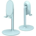 thumbnail image 1 of Phone Stand for Desk, Adjustable Tablet Stand Phone Holder for Desk, Compatible with 4"-12.9" Phones/Tablet/iPhone/iPad/Switch (Blue), 1 of 5