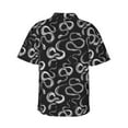 thumbnail image 3 of Daiia Snake Hawaiian Shirt for Men Gentle Cotton Regular Short Sleeve Casual-XX-Large, 3 of 9