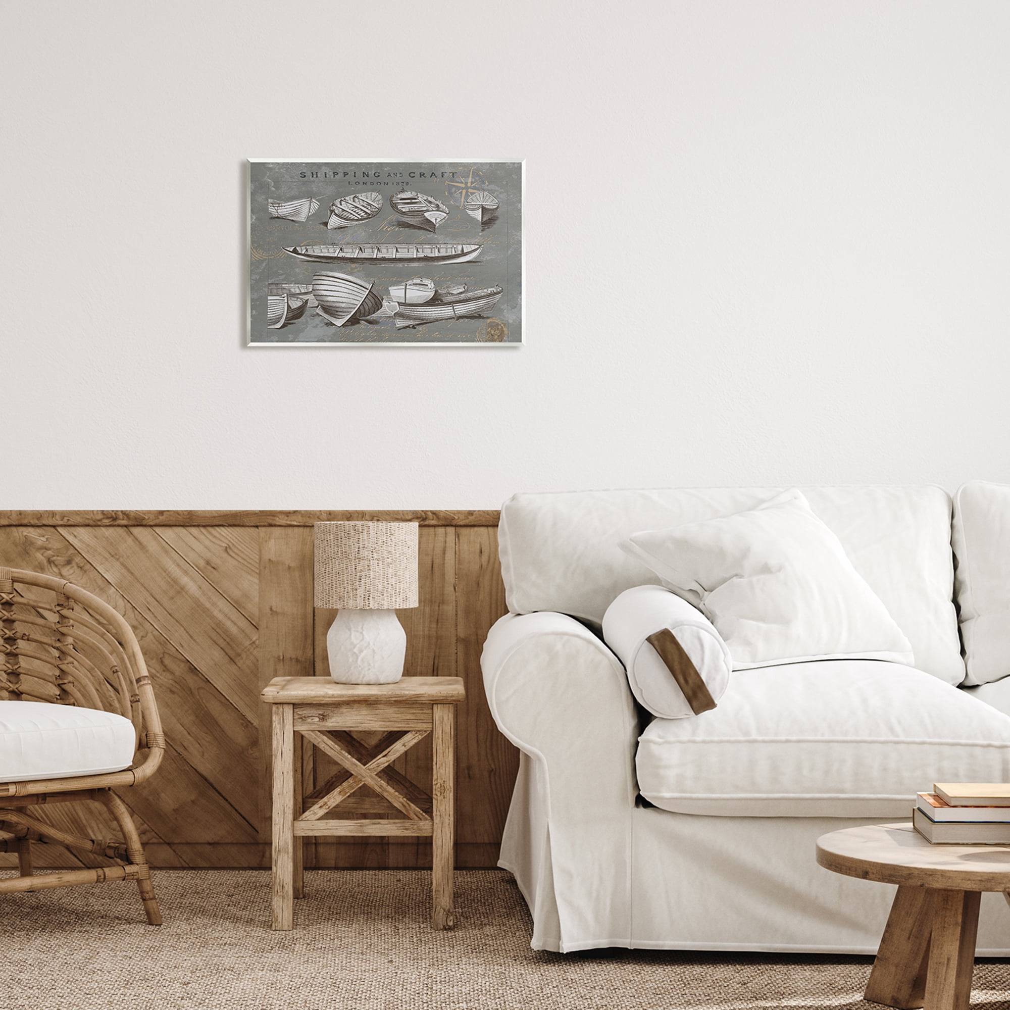 Stupell Various Boats Watercraft Vessels Transportation Painting Wall Plaque Unframed Art Print Wall Art