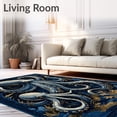 thumbnail image 2 of ODIKA 2'x3' Machine Washable Non-Slip Area Rug, Oceanic High Traffic Rug, Blue, 94248, 2 of 7