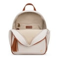 thumbnail image 3 of Montana West Purse Medium Backpack for Women Anti Theft Backpacks with Secured Zipper, A-Beige & Brown, 3 of 7