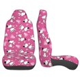 Pofeuu Love Dog Print Automotive Car Seat Covers Flat Cloth Full Set