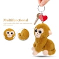 thumbnail image 4 of Llavero con forma de mono, mochila, colgante decorativo, bolso, mono de peluche, llavero colgante, 4 of 8