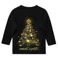 thumbnail image 3 of BFHHYA Kids' Unisex Christmas T-Shirt Boys Girls Light-Up Christmas Tree Graphic Tee 3/4-Sleeve Crew Neck Top for Christmas Eve Events(3-12Y), 3 of 5
