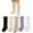 5 Pack Multi Colors, variant on Unisex baby crew socks newborn kids long stockings infant toddler cute knee high socks 1Pack Milk White 1-3 T