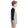 thumbnail image 4 of Gildan Youth Heavy Cotton™ 5.3 oz. 3/4-Raglan Sleeve T-Shirt - G570B, 4 of 4