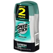 Speed Stick Men's Antiperspirant Deodorant, Regular, 3 oz, Twin Pack