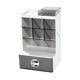 thumbnail image 1 of Organizador de almacenamiento de inserción oblicua, soporte de escritorio para lápices, pinceles de maquillaje En blanco y negro, 1 of 9