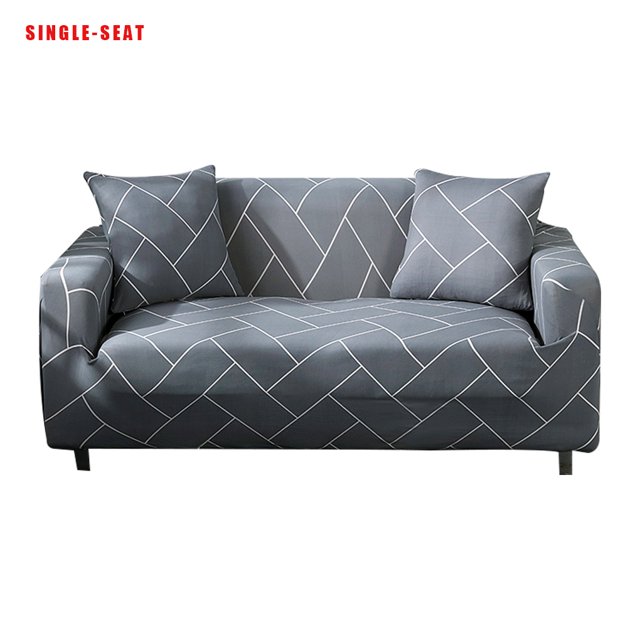 Smilepp Soft Elastic Universal Sofa Cover Breathable Wear-resistant Printed Slipcover Protector Single Type 2