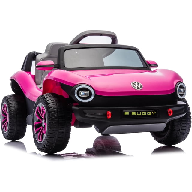 Electric Car-12V Ride-On Toy w/Parent Remote Control | LED Lights, Bluetooth & MP3 Player for Boys and Girls,Pink