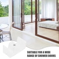 thumbnail image 3 of LEEYNEER 8 Pcs Bouchon de Porte de Douche en Silicone Blanc, 3 of 8