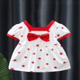 thumbnail image 2 of Infant Baby Girls Princess Dress Dot Print Square Neck Cute Dress, 2 of 9