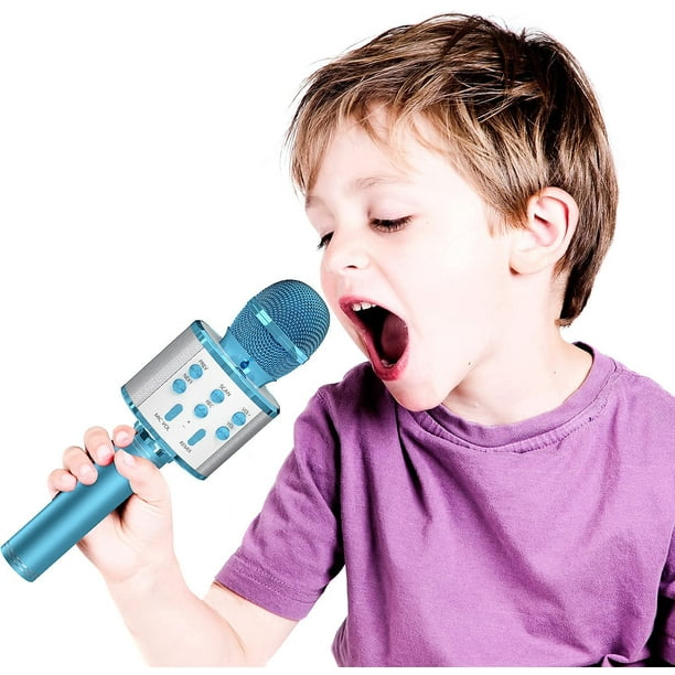 Tout nouveau karaoké pour enfants Machine à chanter jouet avec un  microphone pour les enfants Filles et garçons Fête de famille Cadeaux de  Noël